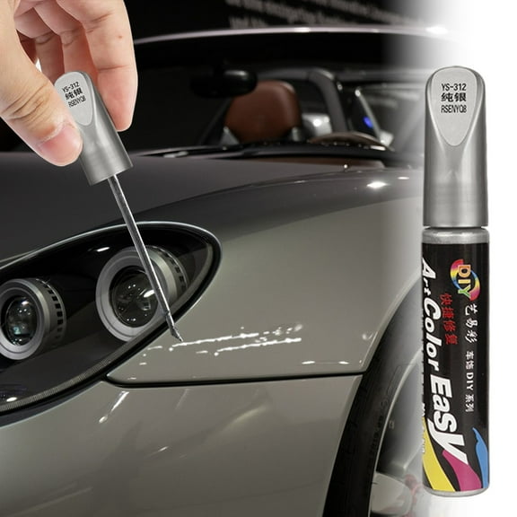Car Paint Repair Pen, Quick Dry Touch Up Scratch Remover Painting Pen Waterproof Anti-Rust, Portable Precision Brush Minor Chip Marks Restore Tool Fit Metal Plastic Glass Auto Body