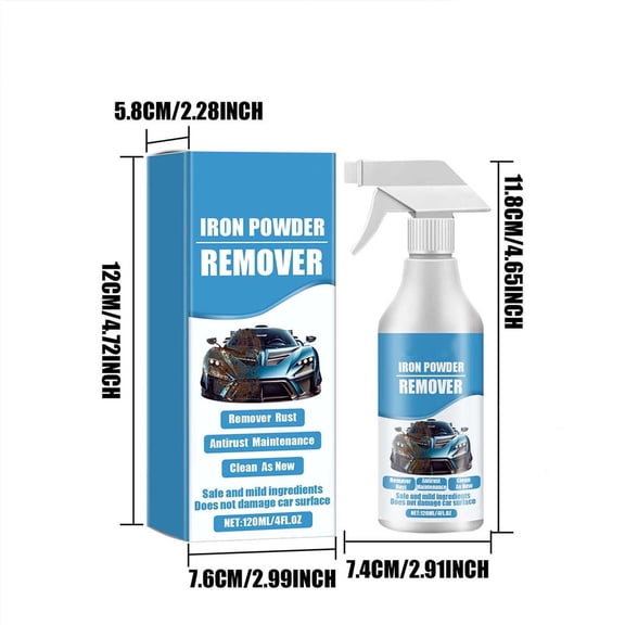 Car Paint Rust Remover Wheel Iron Powder Rust Remover 120ml