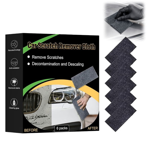 Car Paint Scratch Remover & Polish Cloth, Nanotechnology Scratch Remover for Car, Removes Scratches Oxidation & Tar in 60 Seconds, Reusable (1PCS)