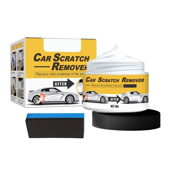 Car Paint Scratch Repair Solution with Sponge Heavy Duty Rubbing Compound Car Scratch Remover restores Vehicle Exterior