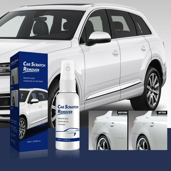 Car Paint Spray for Scratch Repair & Touch-Up, 60ml White Auto Spray Paint Pen for Pearl Finish, DIY Car Paint Pen