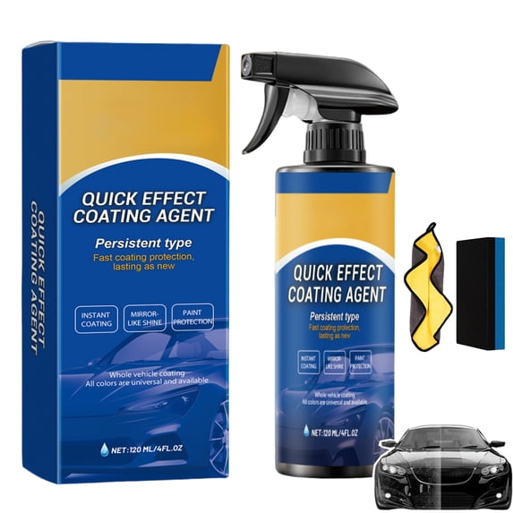 Car Paint Spray for Shine and Protection,Quick Effect Coating Agent for Car,Easy-to-Spray Auto Paint Protection and Glass Cleaner for Vehicle (1PC)