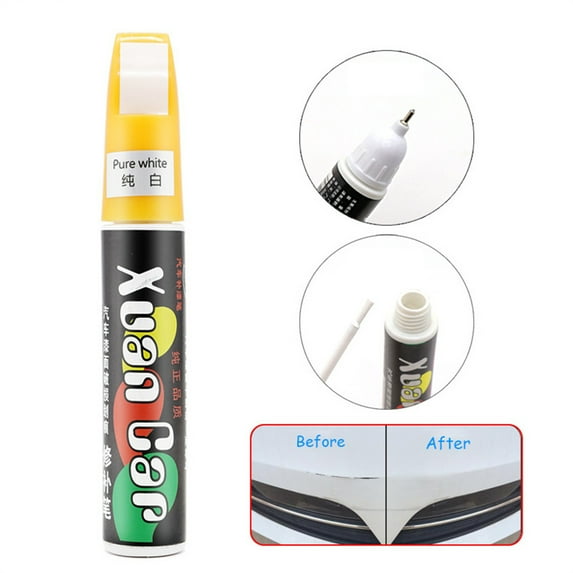 Car Paint Touch-Up Pen, Car Paint Scratch Repair, 2-In-1 Car Paint Touch-Up Pen, Quick And Easy Repair Of Minor Car Scratches, Waterproof And Stain-Resistant, 0.4 Fl Oz, White, 3 Pens.
