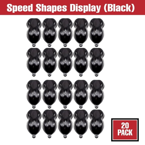 Car Painting Additives Speed Shapes, Plastic Paint Display Hydrodipping Color: Black, Item Package Quantity: 20