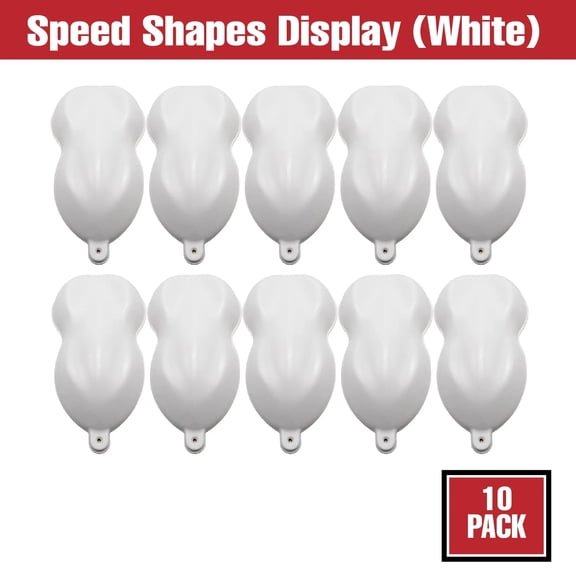 Car Painting Additives Speed Shapes, Plastic Paint Display Hydrodipping Color: White, Item Package Quantity: 10