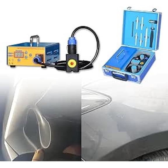 Car Paintless Dent Box Repair,Electromagnetic Induction Auto Body Dent Repair Set Paintless Dent Puller Kit, With Digital Display Power And Time