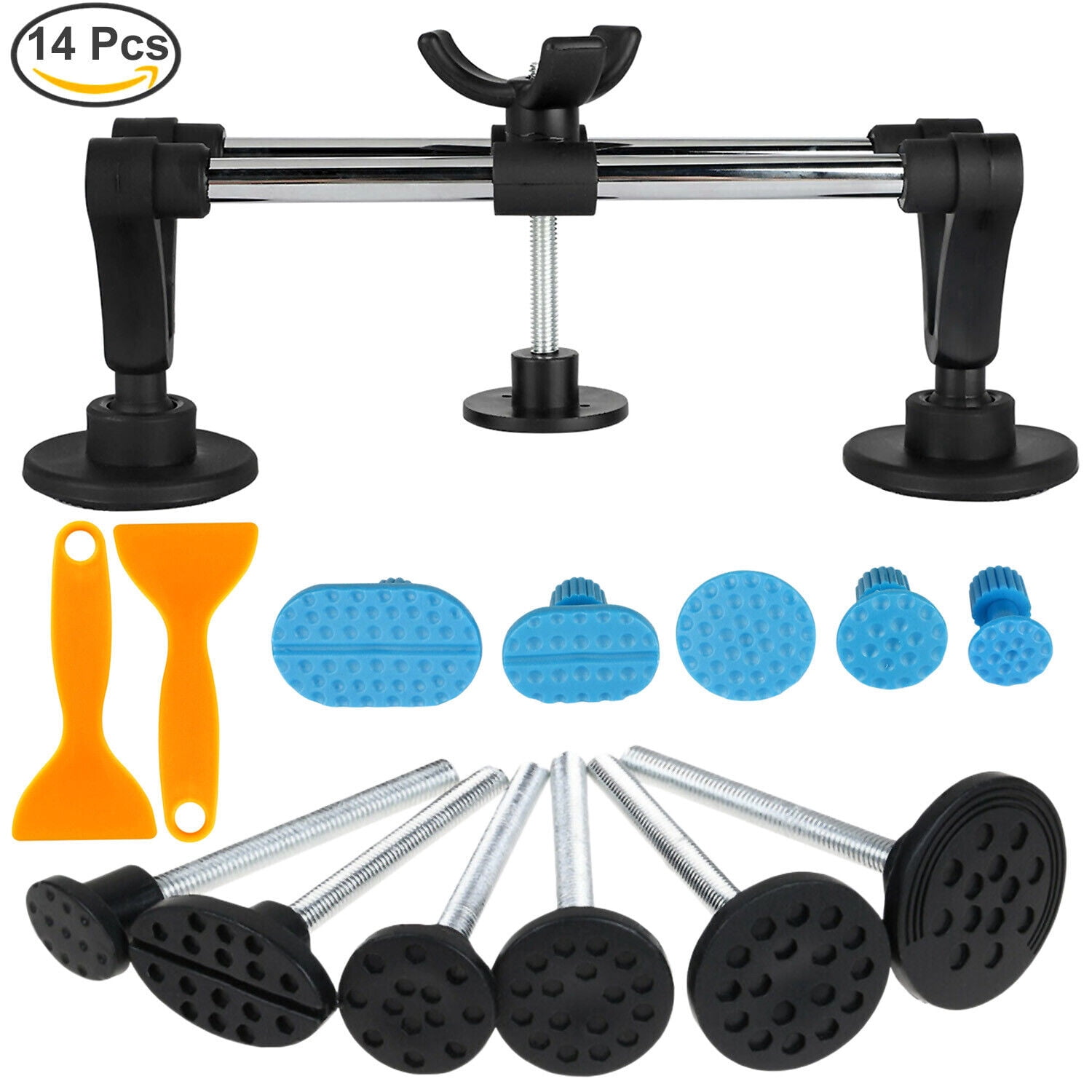 Car Paintless Dent Puller Tabs Bridge Lifter Body Repair Hail Removal ...