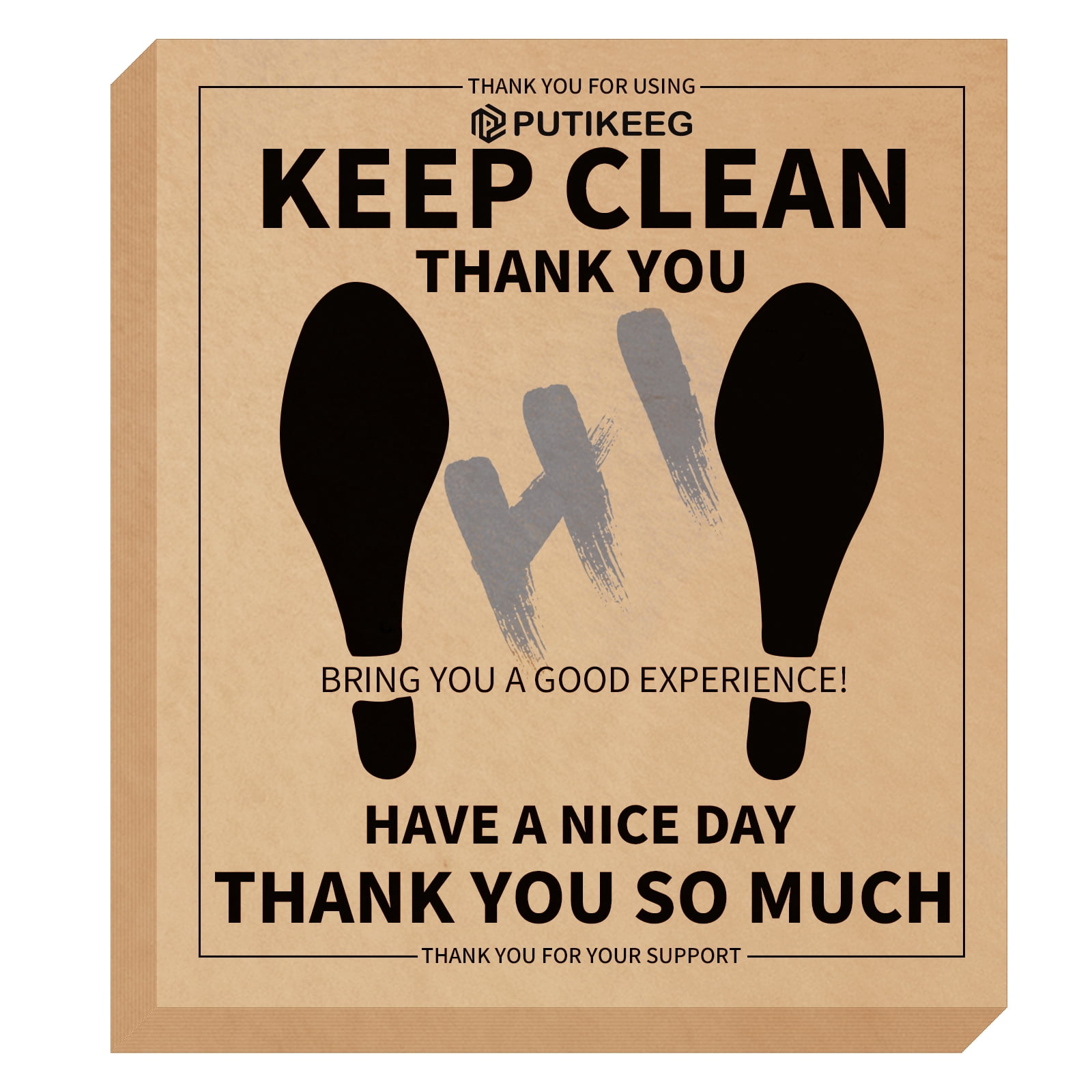 Car Paper Floor Mats Disposable 50pcs Thicken Waterproof WearResistant Auto Kraft Paper Floor