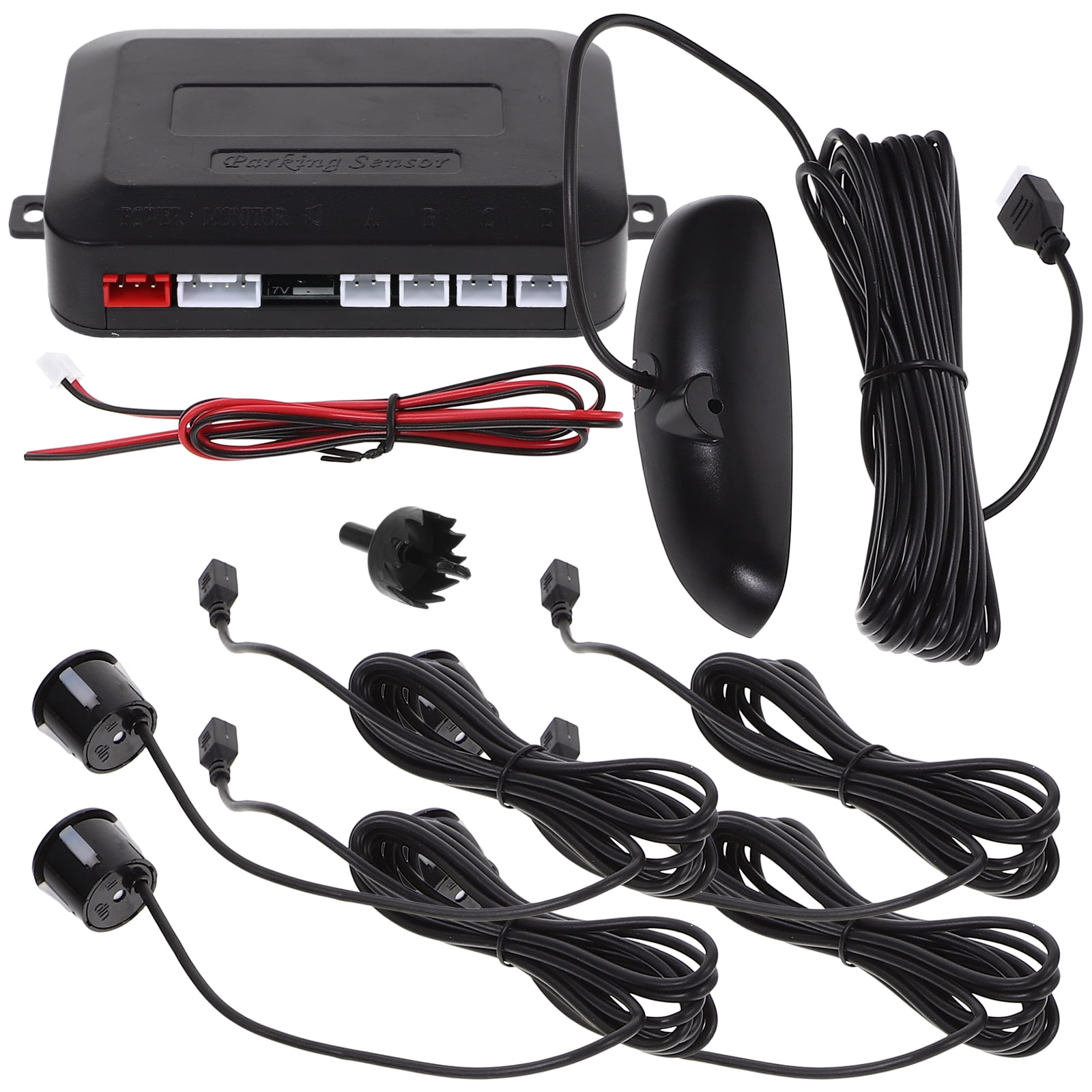 Car Parking Assist System Peace of Mind Black Ish Cars Bumpers Sensor