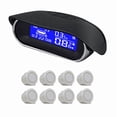 thumbnail image 1 of Car Parking Sensors 8 Weatherproof Rear Front View Reverse Backup Radar Kit System LCD Display Monitor B, 1 of 8