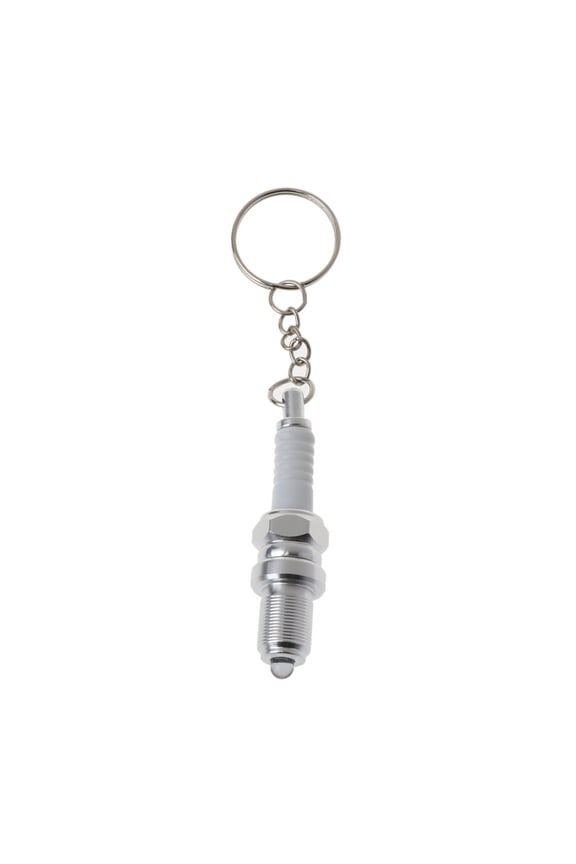 Car Part Keychain Aluminum Alloy for Plug Shaped Pendant Keychain Flashlight Keyring for Classmates
