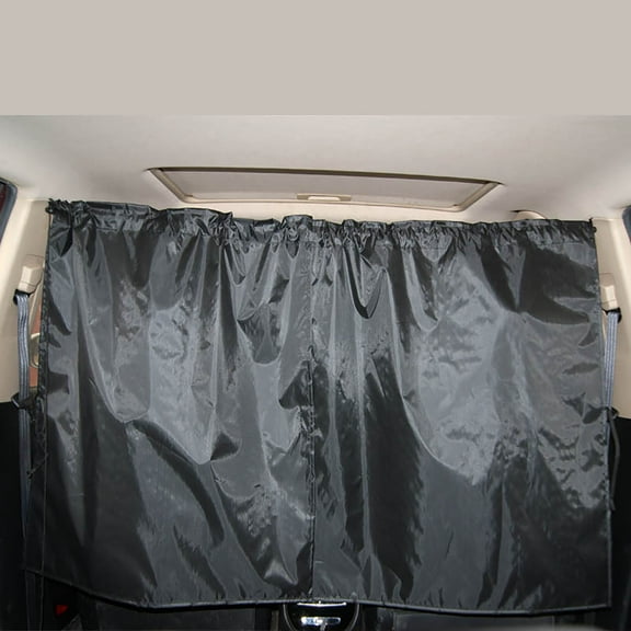 Car Partition Sunshade Curtain - Car Privacy Curtain for SUV Truck - Block Sun Rays UV Protection - Retractable Car Window Shades - Rear Passenger Cargo Area Divider - 3 Piece Set for Auto