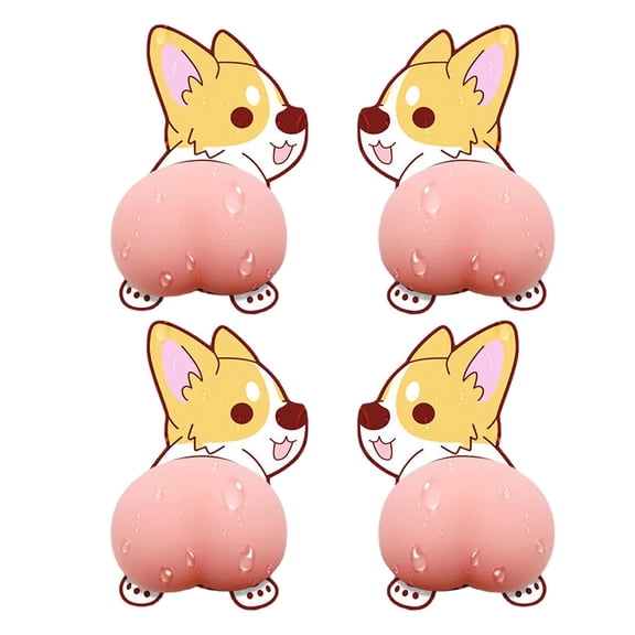 Car Parts Ass-Shape Cartoon Auto Anti-Scratch Door-Guard Decorative Anti-collision Sticker Protector