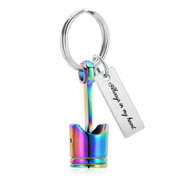 Car Parts Cremation Urn Jewelry Stainless Steel Piston Cremation Urn Necklace For Men Keepsake Memorial Jewelry Hold Ashes