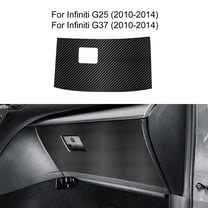 Car Passenger Side Toolbox Kick Guard with Carbon Fiber Pattern for 2010-2014 Infiniti G25 G37 Left Drive, Black