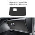 thumbnail image 1 of Car Passenger Side Toolbox Kick Guard with Crocodile Pattern for 2010-2014 Infiniti G25 G37 Left Drive, Black, 1 of 8