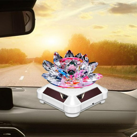 Car Perfume Decoration Rotating Ornament Modern Birthday Gift Lightweight Solar Powered for Windowsills Car Household Supplies Multicolor