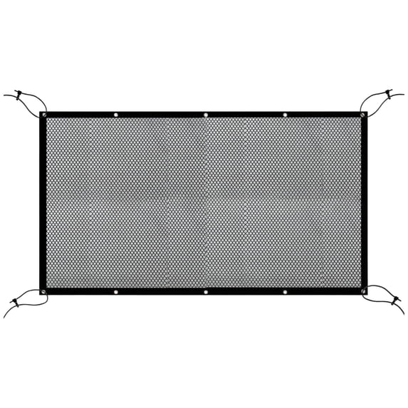 Car Pet Barrier Seat Gaps Guard Net Partition Blocks Pet Kids From Front Area Reinforced Edges Universal