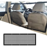 Car Pet Protection Net, 45.3in x 24.4in Mesh Obstacle Car Dog Barrier Net with Adjusting Rope and Hook, for Most Car SUV Pickup, Trucks and Vans
