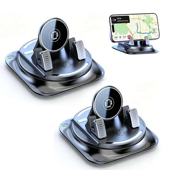 Car Phone Holder 360 Degree Rotation, 2026 New Dashboard Phone Holder, Adjustable Universal Car Phone Mount for Car Magnetic Interiorcar Navigation Mount for Drivers