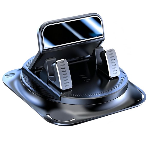 Car Phone Holder 360 Degree Rotation, Anti-Slip Dashboard Grip, One-Hand Operation for Cars, Trucks and SUVs