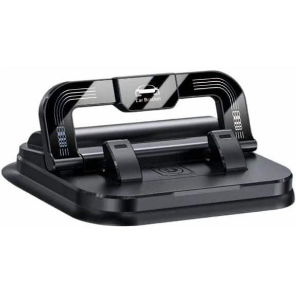 Car Phone Holder 360 Degree Rotation, Suitable for car Navigation in-car Dashboard, Horizontal and Vertical Screen Adjustment Angle, Suction Cup Fixed Non-Slip Mobile Phone Holder Suitable (Blakc)