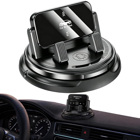 Car Phone Holder 360 Rotation & Strong Non-Slip Grip for Navigation, Hands-Free Calling & Daily Driving