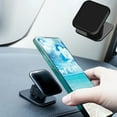 thumbnail image 1 of Car Phone Holder Adhesive Mount | Rotatable Dashboard Mobile Phone Bracket | Black Plastic, Universal Compatibility, Compact 1.9" Design | Strong Grip for Navigation, Car & Desktop Use, 1 of 6