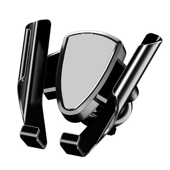 Car Phone Holder for Air Vent, 360° Rotatable Mobile Phone Mount Bracket with Non-Slip Silicone Grip, Stable Dashboard & Outlet Clip Stand for Safe Driving Navigation, Black(gray)