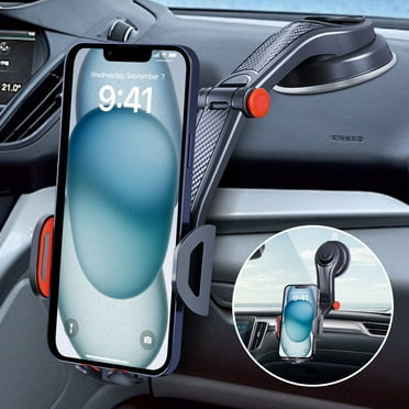 Huryfox Universal Car Phone Holder - Perfect for Windshields & Dashboards - Fits All Smartphones