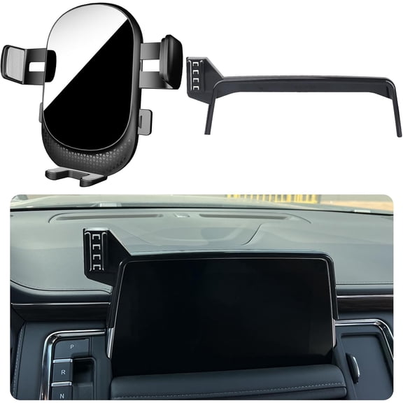 Car Phone Holder for Chevrolet Suburban/Tahoe Auto Accessories [Only for Chevy 2021-2024 Suburban/Tahoe] [Auto Lock Hands Free Cell Phone Mount Car fits for iPhone & All Smartphones]