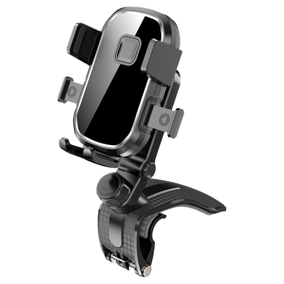 Car Phone Holder Clip Type Dashboard Mounted Phone Stand Shockproof 360 Degree Rotating Phone Holder Automotive Cradles