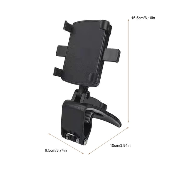 Car Phone Holder for Dashboard 360° Rotating Universal Smartphone Mount with Non-Slip Silicone Base ABS Construction Ideal for Drivers and Navigation Use