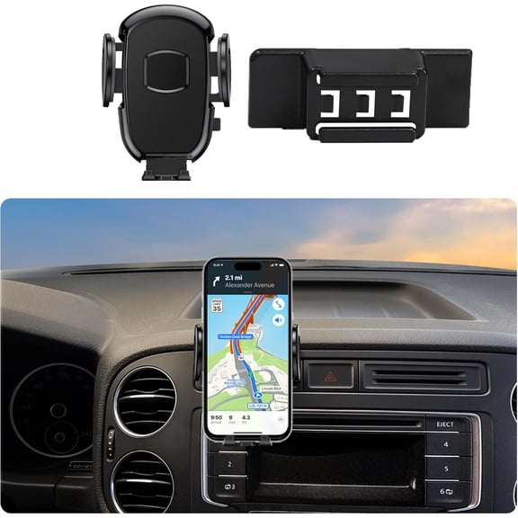 Car Phone Holder Fits for Volkswagen VW Tiguan 2009-2017 Accessories with Buckle Compatible with Car Vent Mount, Snug Fit, Easy to Install Fit for iPhone Android and All Smartphones