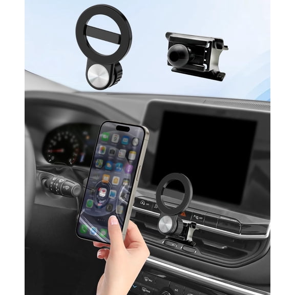 Car Phone Holder for Jeep Compass 2022 2023 2024 2025 Auto Accessories, Cell Phone Mount Compatible with MagSafe, 360 Rotation, Hands Free Not Affect Air Vent