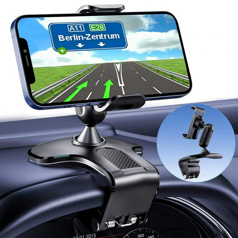Car Phone Holder Mount 360 Degree Rotation Dashboard Cell Phone