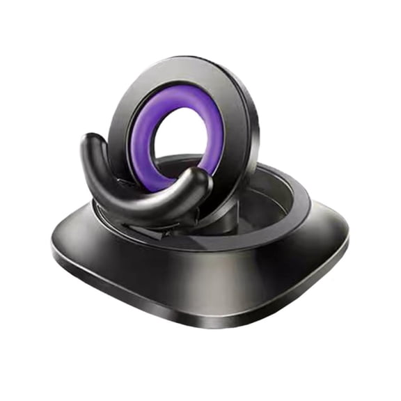 Car Phone Holder Mount, Dual Star- Rotatable & Foldable Dashboard Center Console Navigation Stand, 360 Rotation Auto Lock Phone Holder, 20kg Stable Load for All Android&iOS Smartphones