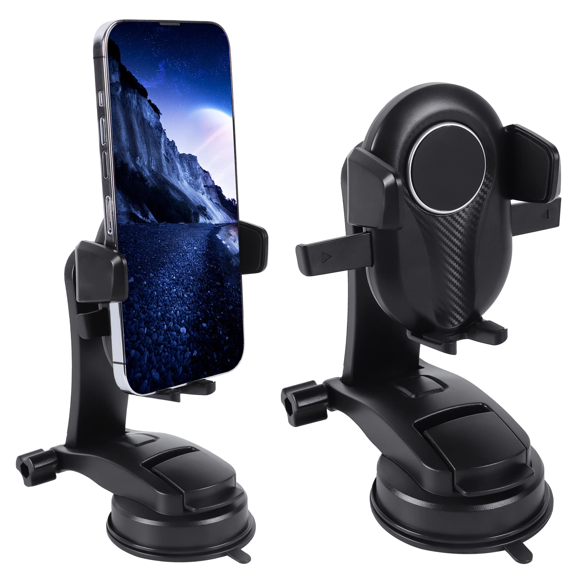 Car Phone Holder Mount Heavy Duty Windshield Phone Mount for Car 360Degree Rotative Dash
