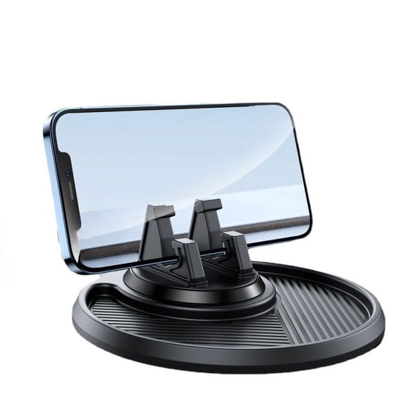 Car Phone Holder, Non Slip, Foldable and rotatable, Dashboard car Navigation Holder Fixing frame(Black)