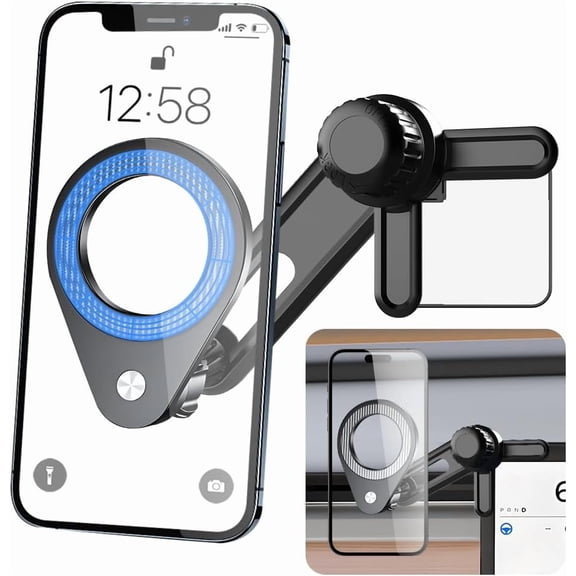 Car Phone Holder for Polestar 2 2022 2023 2024 2025, Polestar 3 2025 Magnetic Screen Mount Auto Accessories Navigation Bracket Interior Decoration Dash Mobile Cell Phone case