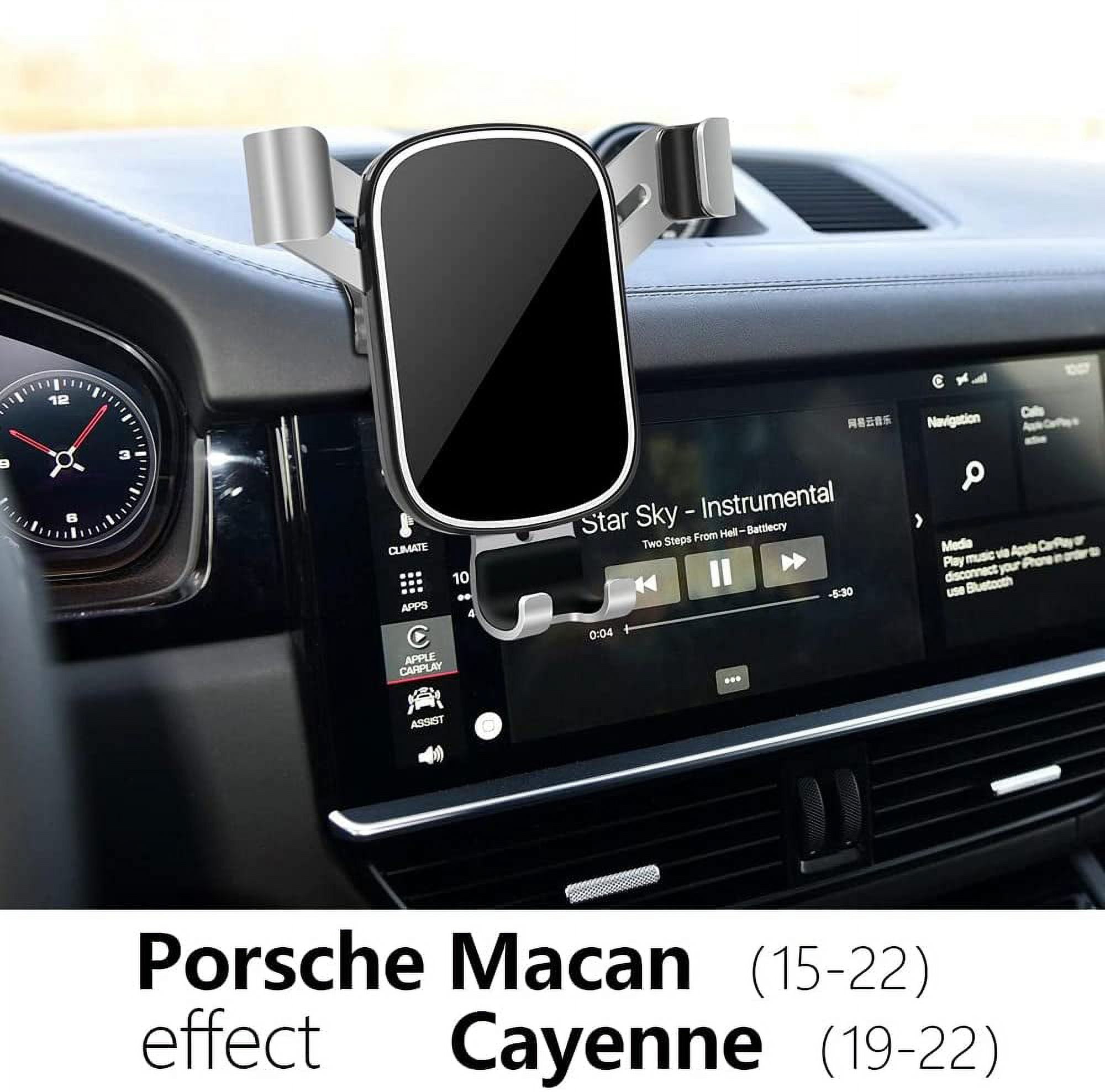 Car Phone Holder for Porsche Macan 2015 2024 and Porsche Cayenne 2019 2023 SUV Auto Interior Accessories Cell Phones Mount Cellphone Mobile Cradle
