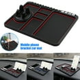 thumbnail image 1 of Car Phone Holder Silicone Pad, Dash Mat With Anti-Slip Surface, Mount For Cell Phones Gps & Temporary Parking Card Area, Desk Stand For Phones, 1 of 7