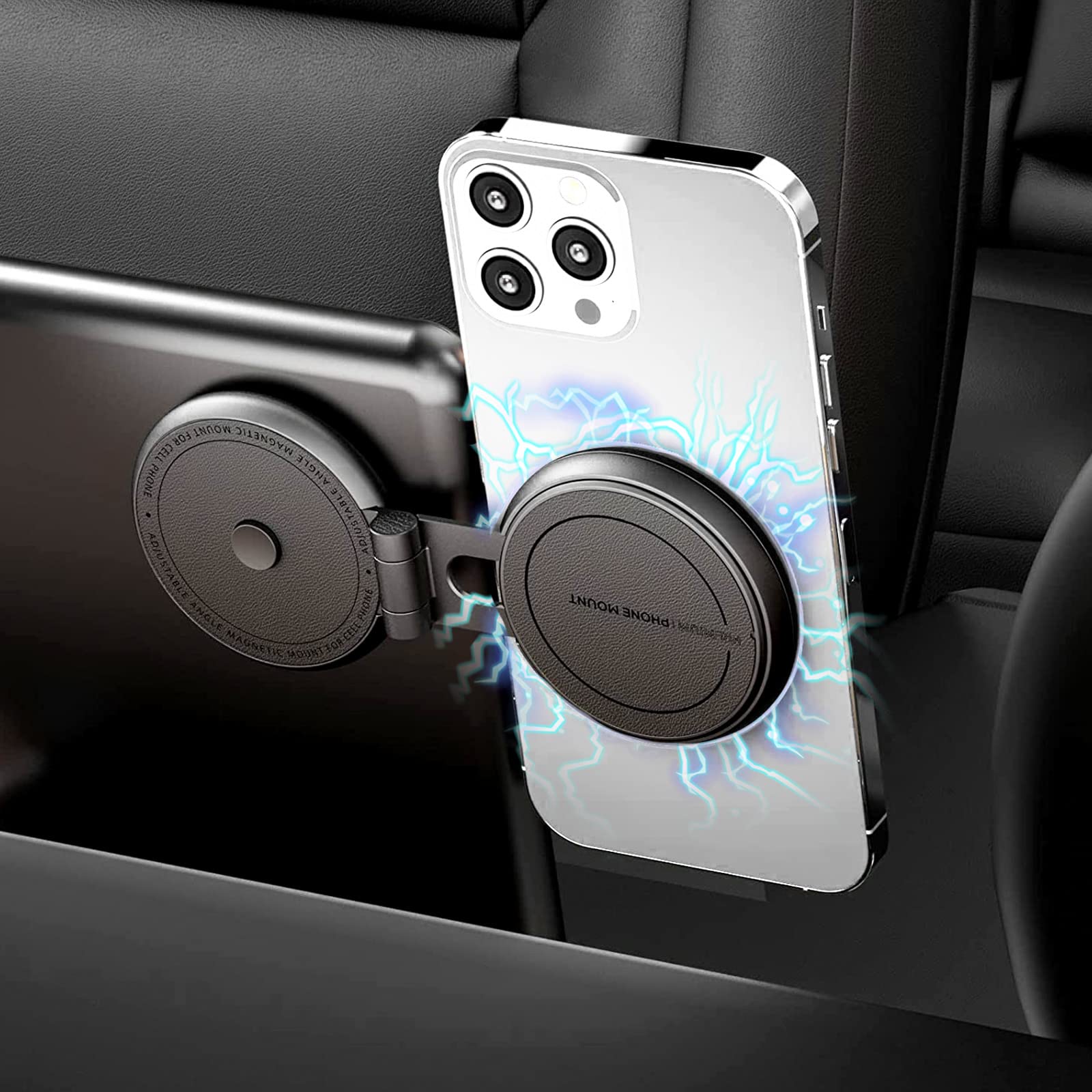 Car Phone Holder for Tesla Model 3/X/Y/S, HAMOPY Invisible