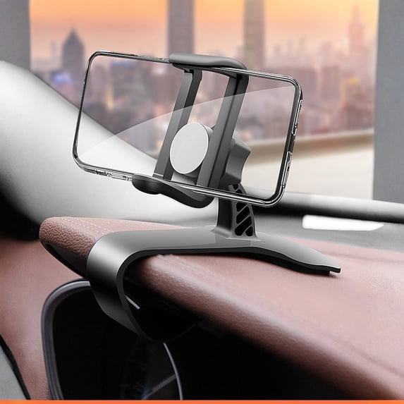 Car Phone Holder for Dashboard, Clip Mount Stand for Universal Smartphones, Easy Install Non-Slip Cell Phone Bracket for Navigation, C
