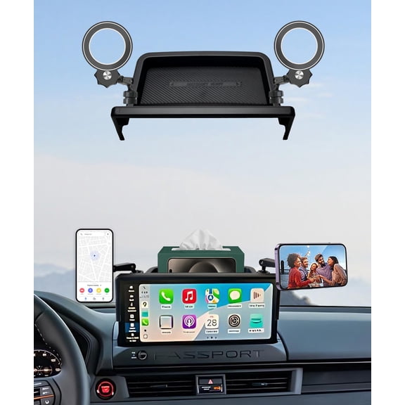 Car Phone Holder for Honda Passport 2026, 12.3" Screen Clip Mount, MagSafe, 360