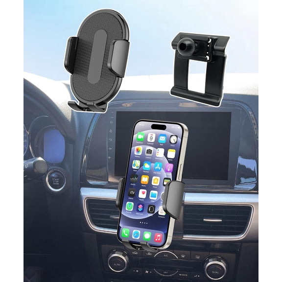 Car Phone Holder for Mazda CX-5 2016 Auto AccessoriesOne Hand Place & Pick360 RotationHands Freefor 4.7-7 inch Phones
