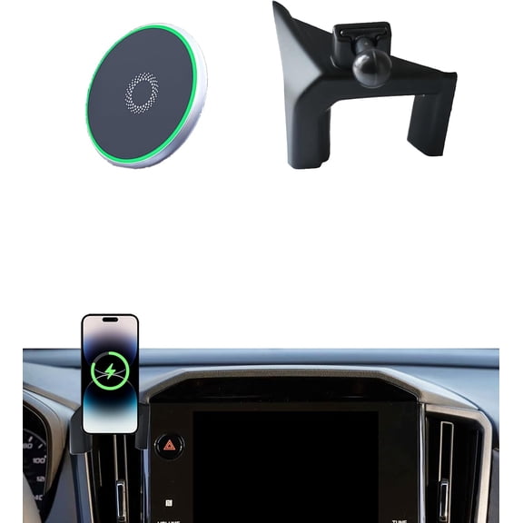 Car Phone Holder for Subaru Forester 2025 Accessories 15W Fast Wireless Charger Adjustable Air Vent Cell Phone Mount Hands-Free 360 Degree Rotation