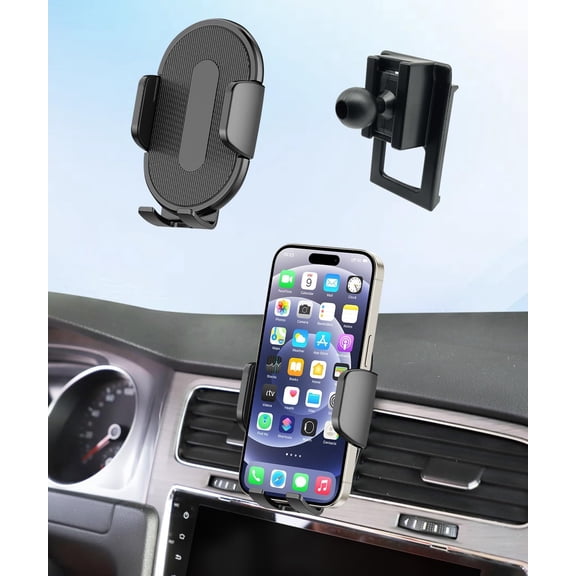Car Phone Holder for Volkswagen Golf 2015-2021 Auto AccessoriesOne Hand Place & Pick360 RotationHands Freefor 4.7-7 inch Phones