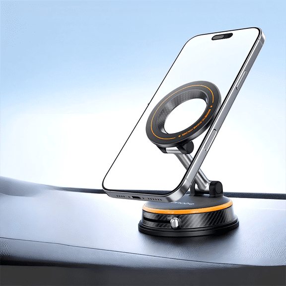 Clearance Car Phone Mount A13 - Dual Lock: Strong Magnetic Vacuum Suction , 1080 3-Axis Rotation, Anti-Slip No Residue, Universal for Car Dashboard/Desk For iPhone 12/13/14/15/16/17