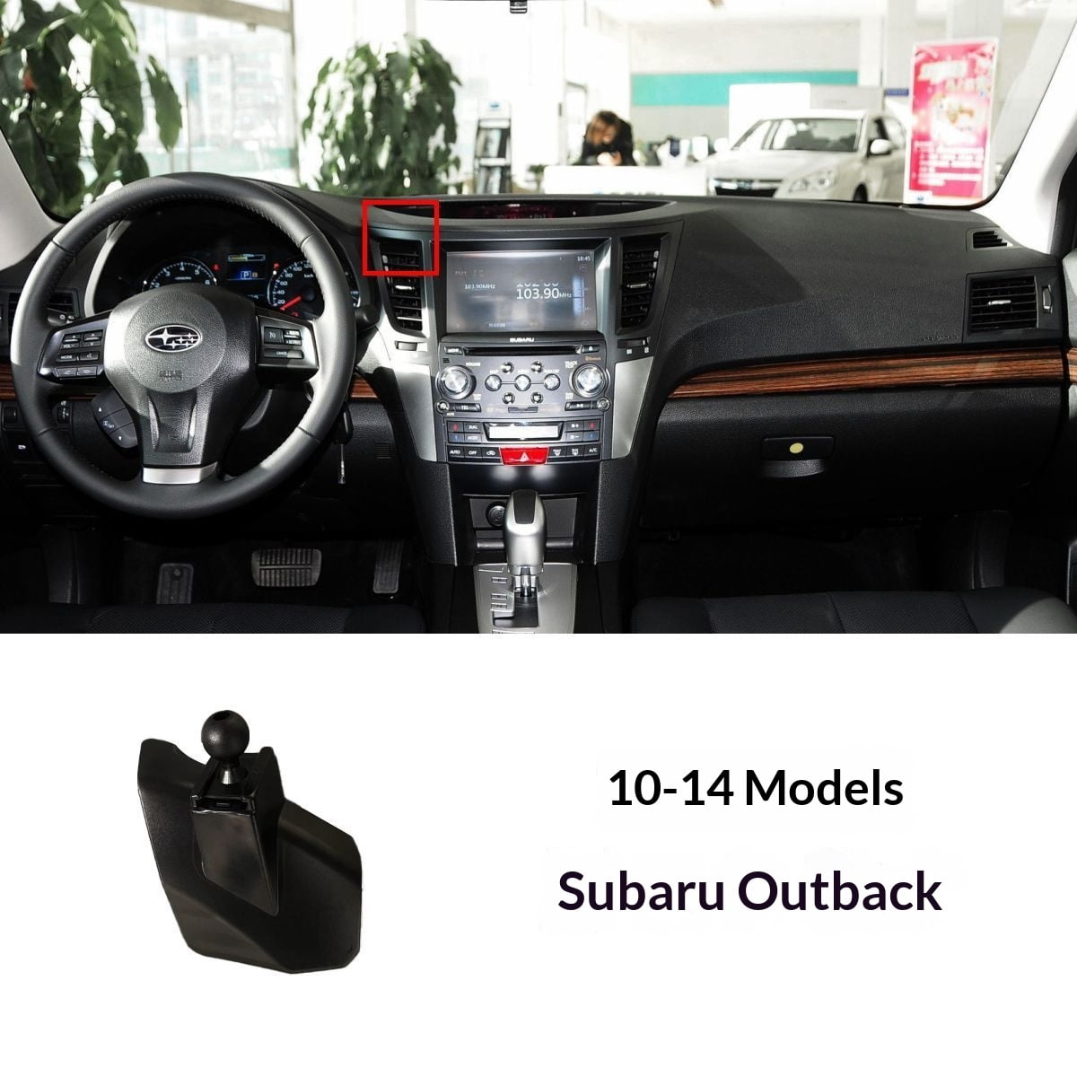 Car Phone Mount Adapter For Subaru 2010-2014 Outback Holder Stand ...
